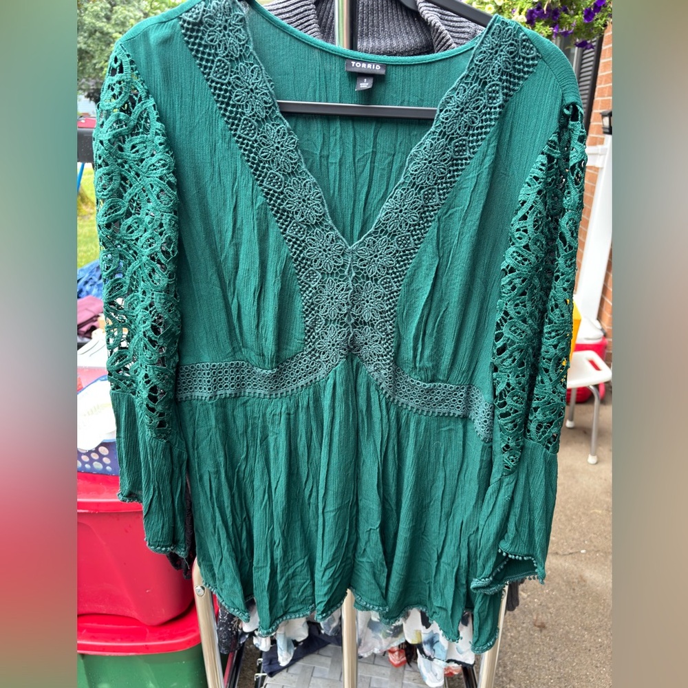 Torrid Emerald Blouse